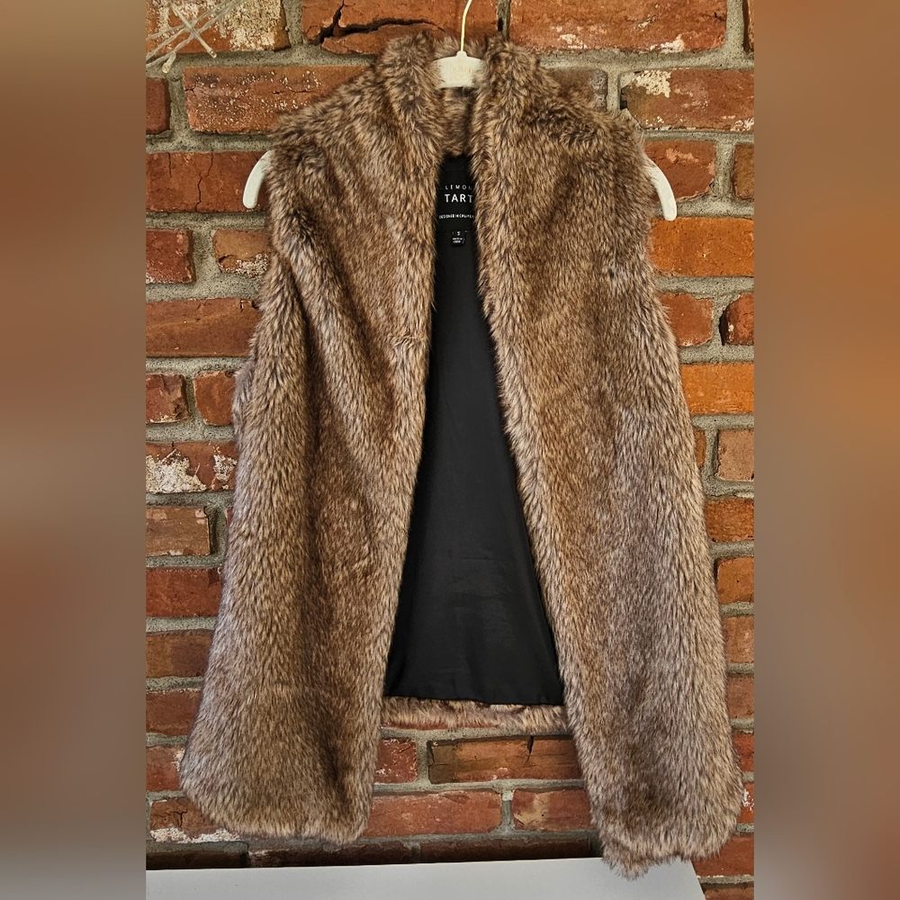 Lemon Tart Fuax Fur Vest